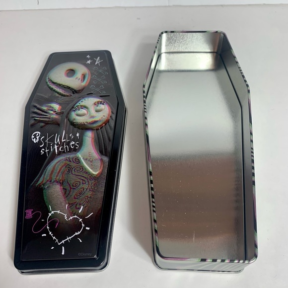 Disney Parks two metal Tin Coffin Nightmare Before Christmas tins - Picture 8 of 15